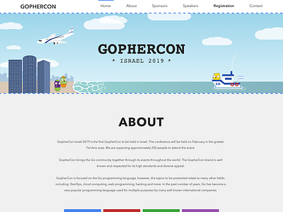 GopherCon design gophercon illustration inspiration modern modern design sketch ui ux web web design website