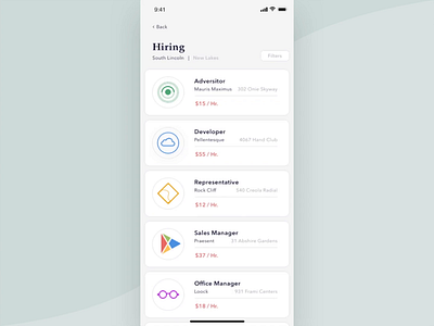 Browse thousands of Job Finding App Design images for design ...