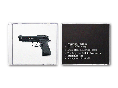 verizon gun album art design typography