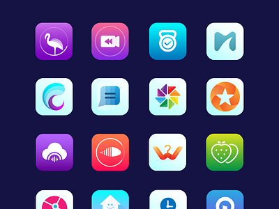 Icon App iOS adobe illustrator android app icon app icon clean colorful icon ios app icon modern