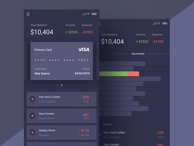 Just Another Boring Dark Finance App