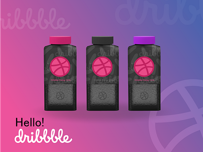 Dribbble Energy Drink color concept creativity design