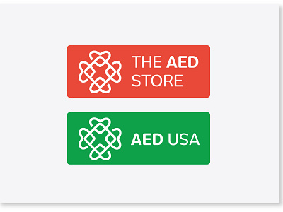 AED Logo creativity design logo mockup