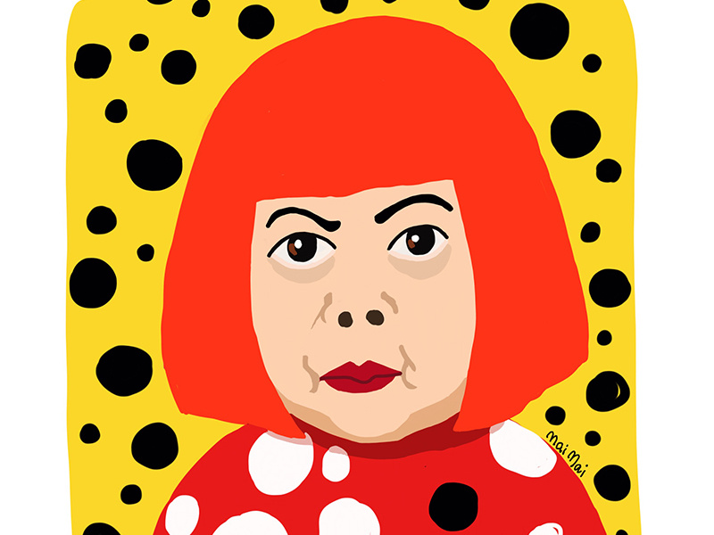 Yayoi Kusama by Mai Mai on Dribbble