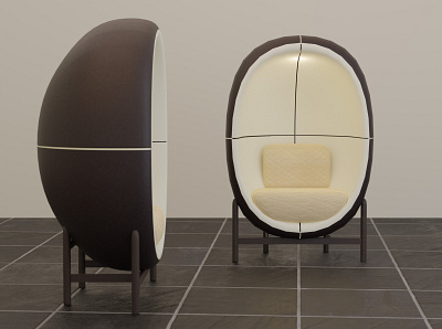 Capsule Chair modeling capsule chair chair design creative custom office