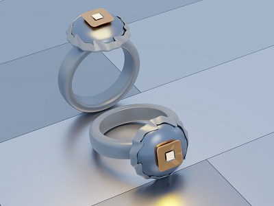 3D Ring 3d 3d modeling 3d texture blender branding design jewelry ring