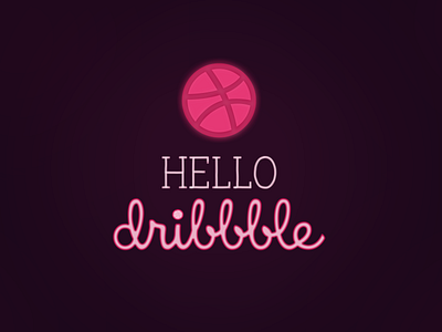 HELLO Dribbble design dribbble