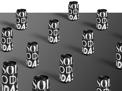 Soda 2 branding can design illustrator soda soda can typography vector