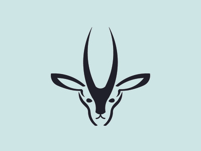 Gazelle Logo animal brand branding branding design flat gazelle illustrator logo simple