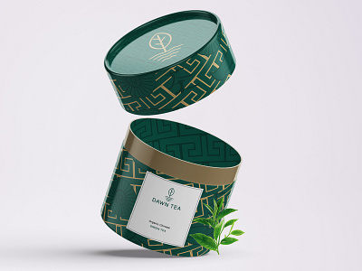 Dawn Tea brand branding design illustration logo packaging pattern
