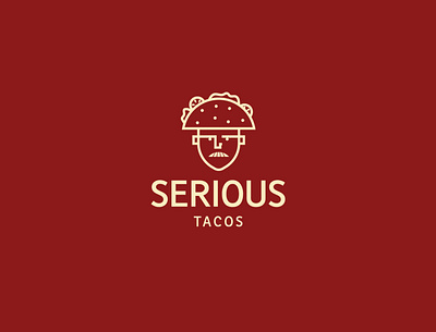 Serious Tacos art brand branding branding design design food logo logodesign sandwish taco