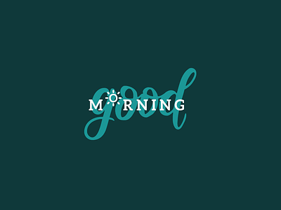 good morning logo logo design logo design love typo