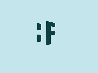 HF - negative space logo