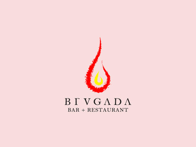 Brvgada Bar Resturant @design @fiverr @logo @typography animation app branding cover design facebook flat icon illustration illustrator lettering logo typography vector web website