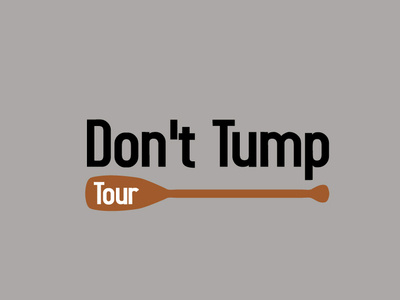 Dont Tump Tour @design @fiverr @logo @typography animation app branding cover design facebook flat icon illustration illustrator lettering logo typography vector web website