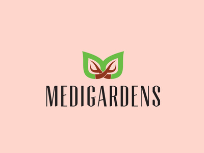 Medigardens @design @fiverr @logo @typography animation app branding cover design facebook flat icon illustration illustrator lettering logo typography vector web website