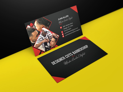 Designer Cuts Barbershop - Business Card @fiverr business card design fiverr logo upwork vector