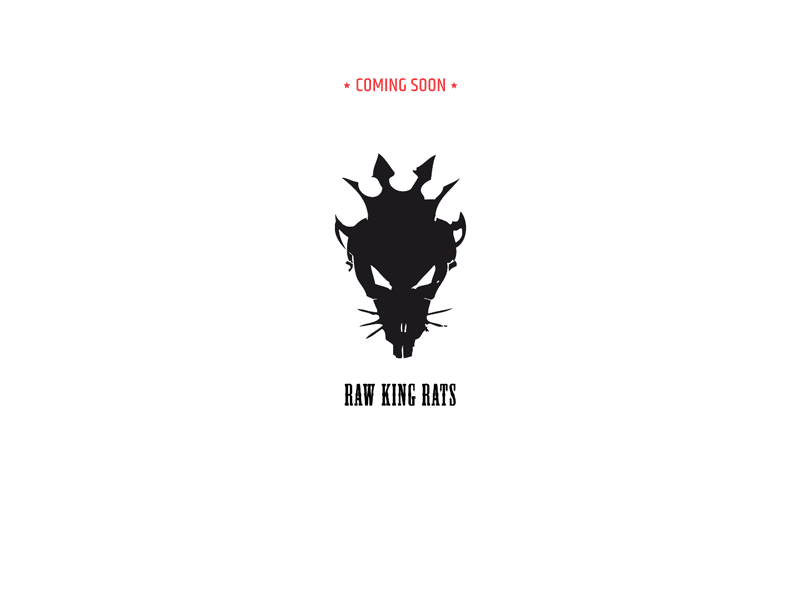 raw king rats - logo design & website preview