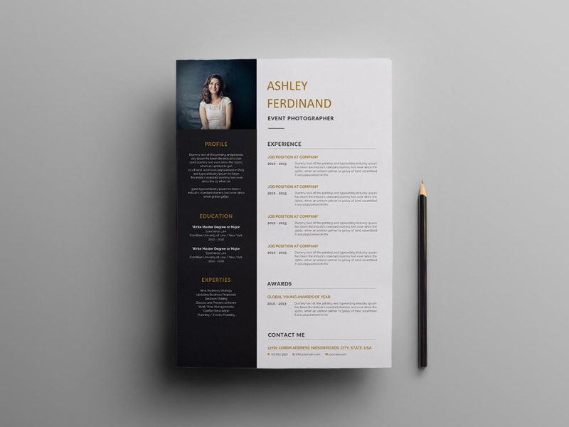 Free Event Photographer Resume Template by Julian Ma on Dribbble free-event-photographer-resume-template-by-julian-ma-on-dribbble