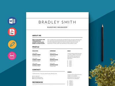 Free Banking Manager Resume Template curriculum vitae cv cv template design free cv free cv template free resume template freebie freebies resume