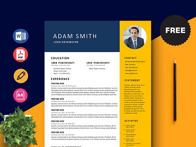 Free Loan Originator Resume Template