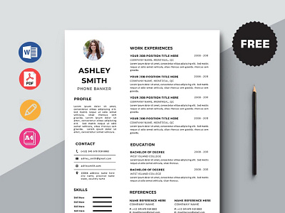 Free Phone Banker Resume Template curriculum vitae cv cv template free cv free cv template free resume template freebie freebies resume