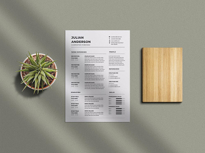 Free Carpenter Foreman CV/Resume Template curriculum vitae cv cv template design free cv free cv template free resume template freebie freebies resume