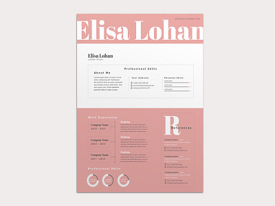 Free Feminine Resume Template