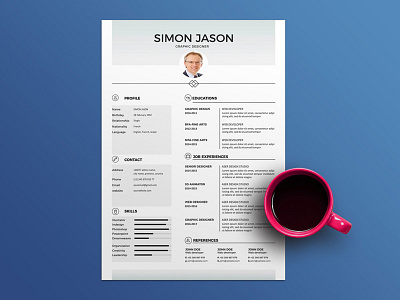 Free White Resume Template