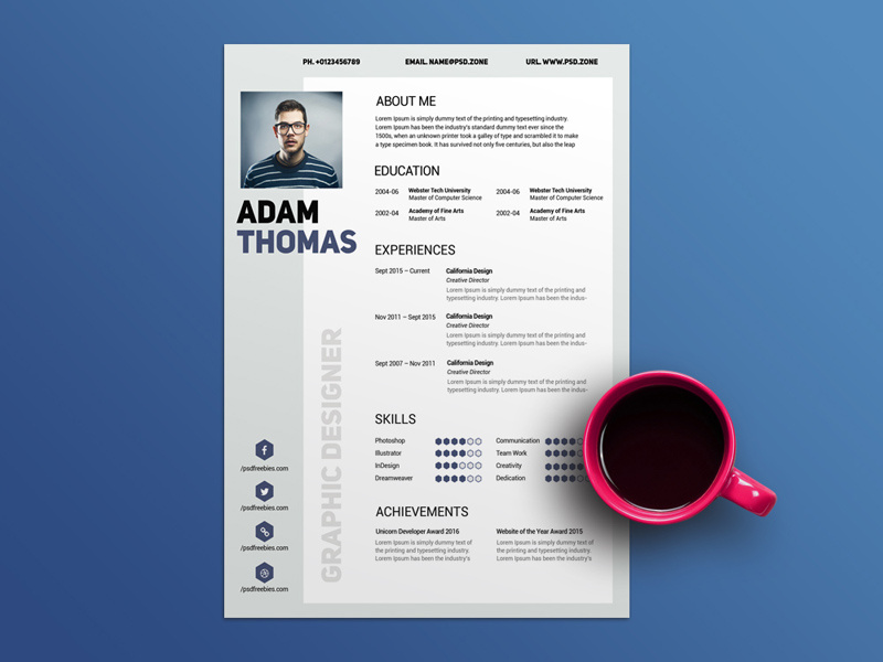 free clean modern resume template by julian ma dribbble dribbble