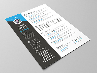 Free Creative Resume Template ai carrer curriculum vitae cv cv template eps free cv free cv template free psd free resume template freebie freebies illustrator jobs photoshop psd resume