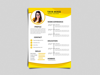 Download Free Yellow Timeline Resume Template By Julian Ma On Dribbble