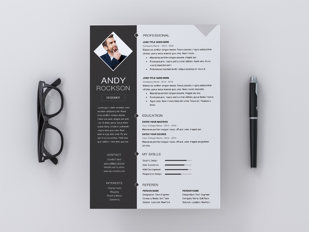 Free Word Resume Template 2016 from cdn.dribbble.com