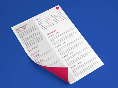 Free Minimal Cv Template With Clean Design