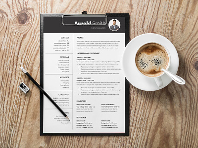 Free Classic Word Resume Template With Formal Design