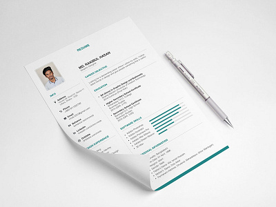 Free Clean Neat Resume Template With Elegant Design By Julian Ma On 