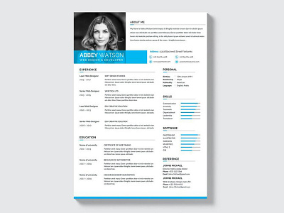 Free Formal Resume Template by Julian Ma on Dribbble