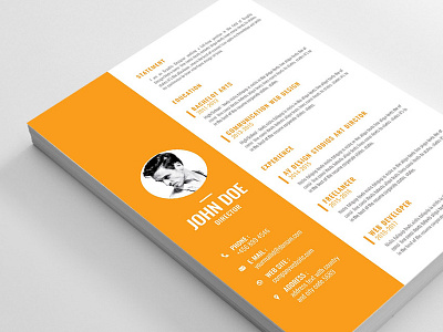 Free Editable Vector CV Template ai curriculum vitae cv cv template eps free cv free cv template free resume template freebie freebies illustrator resume