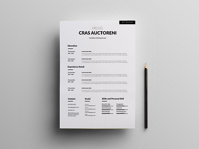 Free Simple Clean CV Template curriculum vitae cv cv template free cv free cv template free resume template freebie freebies resume