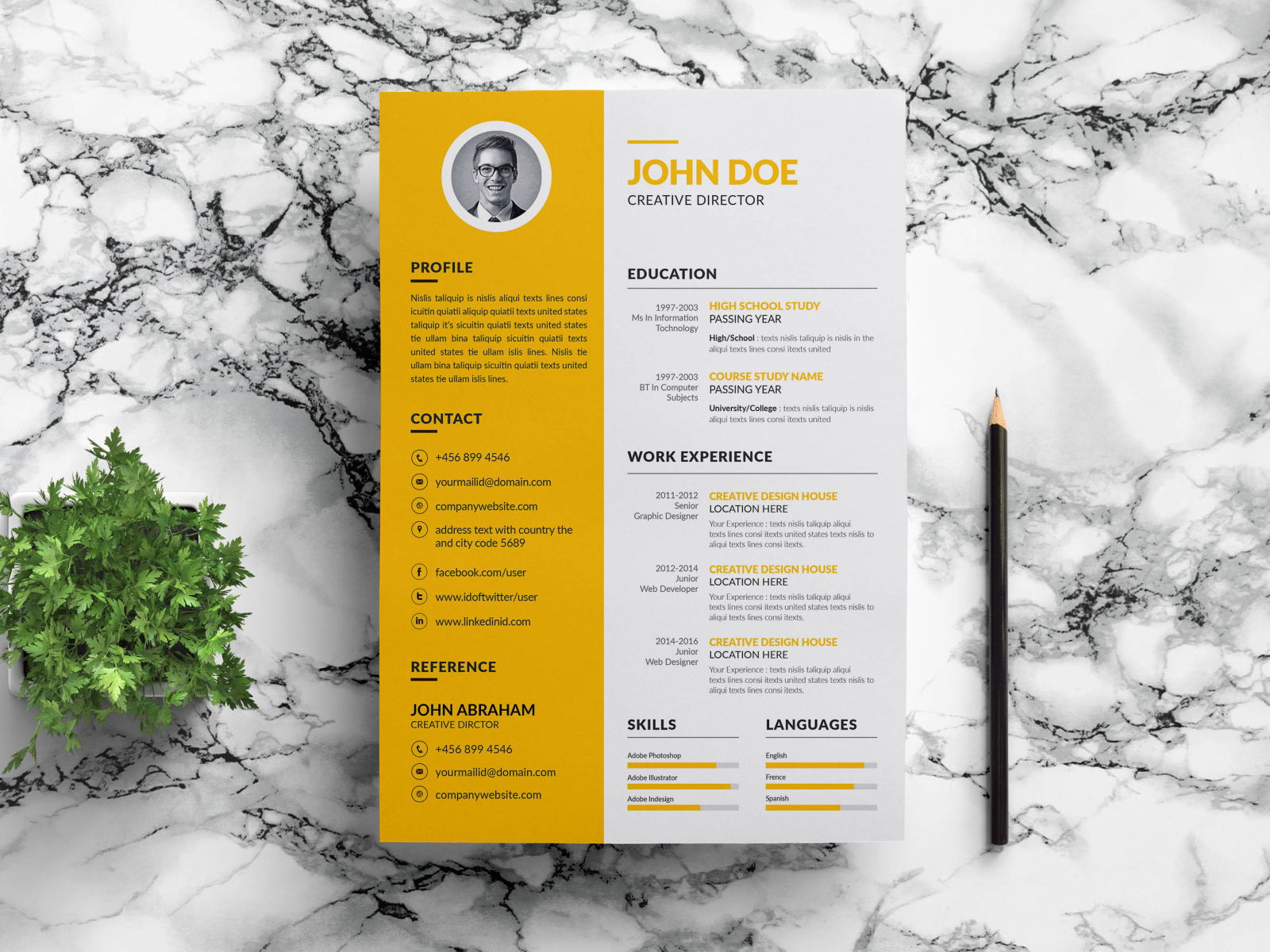 College Student Resume Template Free from cdn.dribbble.com