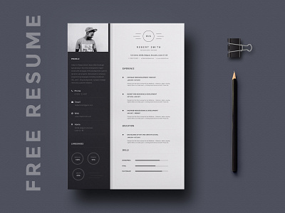 Free Unique Resume Template curriculum vitae cv cv template free cv free cv template free resume template freebie freebies psd resume