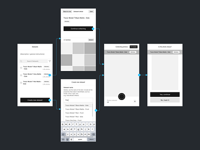 Data Collector III. app colllector data design interaction ios map process ui wireframe