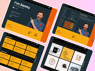 Santu. Personal portfolio Template