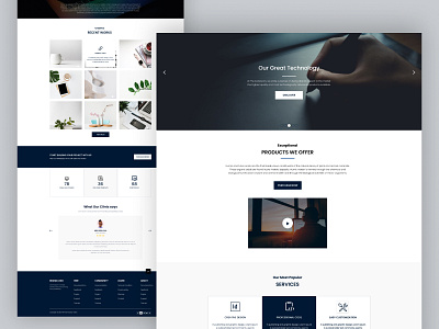 Technology Template agency ai artificial business clean corporate creative design digital technology template tools treand ui ux