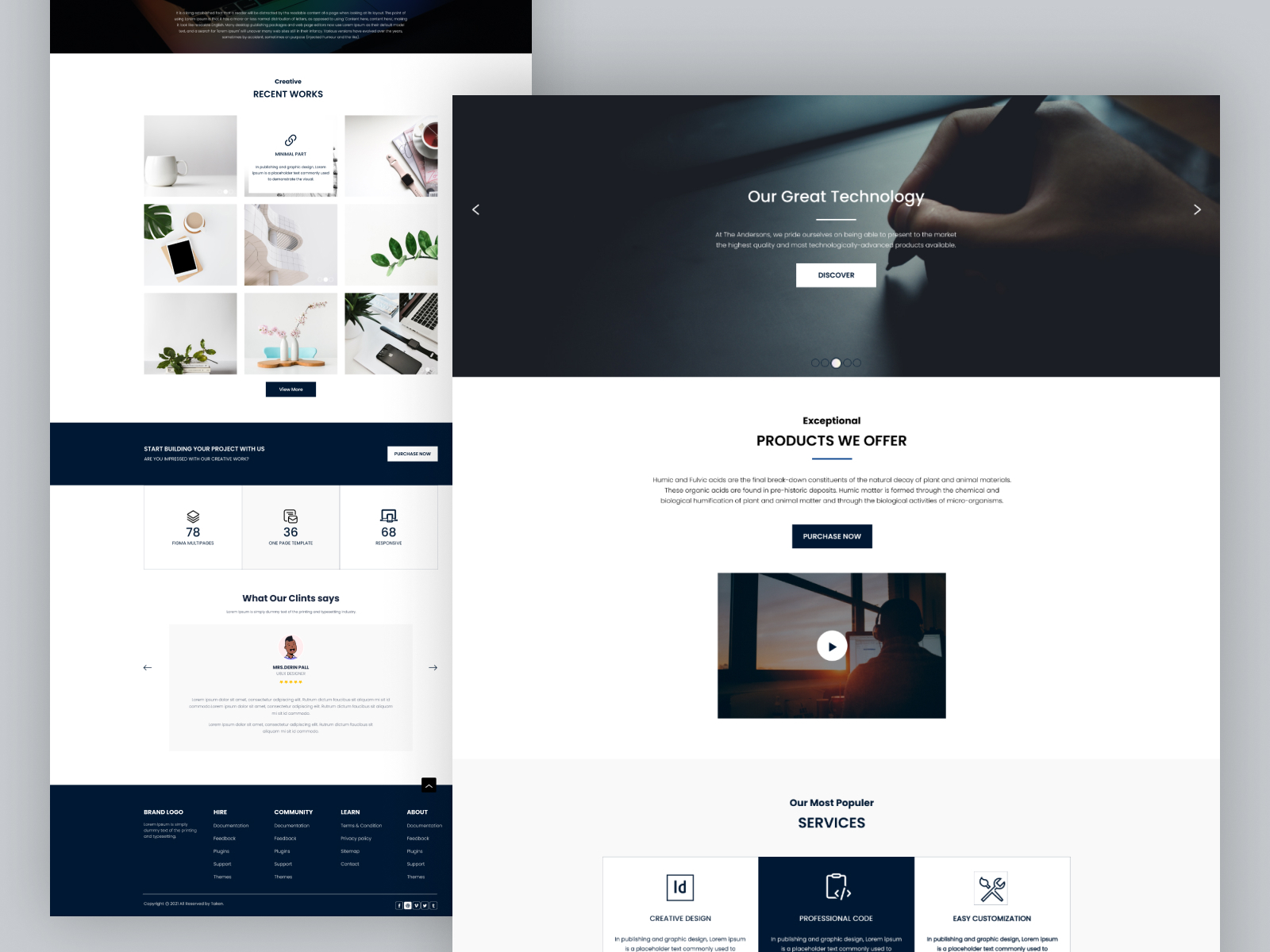 Technology Template by Hamim Khan 😀 on Dribbble