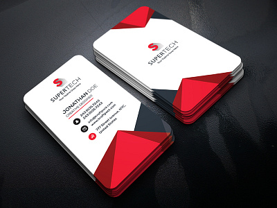 Corporate Business Card both business card creative design graphic professional side