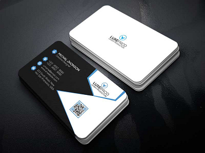 Corporate business card both business card creative design graphic professional side