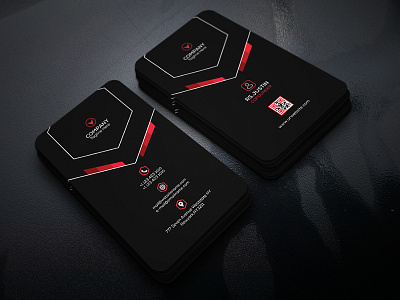 Businesscard attractive black business business card c card