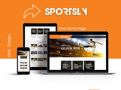 Sportsly Template agency business clean design graphic landing modern page uiux web website