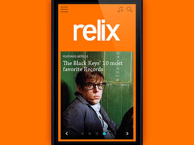Relix Relaunch magazine website